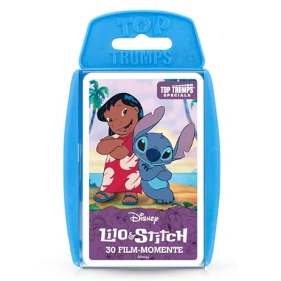 Image of TOP Trumps Disney Lilo &amp; Stitch 30 Movie Moments Card Game German