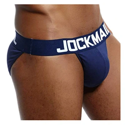 Image of Sexy Mens Briefs Bikini Cotton Basic Underwear Underpants (XL, Navy)