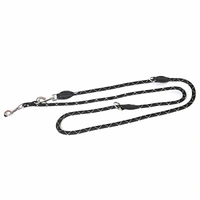 Image of Julius K9 IDC Adjustable Rope Leash, 12 mm x 2.2 m, Fluorescent Black