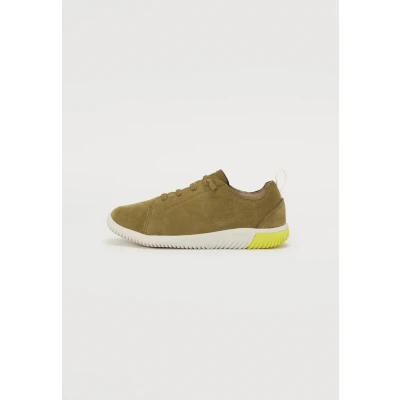 Image of KEEN Unisex Kids Knx Lace Sneakers, Martini Olive Evening Primrose, 2 UK