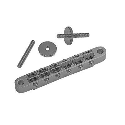 Image of Gotoh Tune O Matic Bridge Black Chrome (Cosmo)