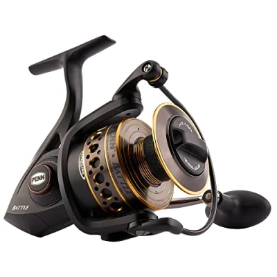 Image of PENN Battle Spinning Fishing Reel, Black, 6000