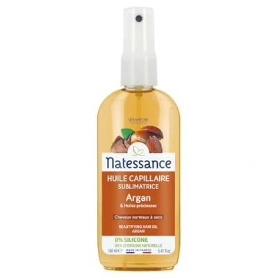 Image of Natessance Naturel Smoothing Argan Hair Oil, 160 ml