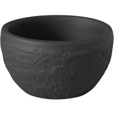 Image of Villeroy &amp; Boch Manufacture Rock Egg Cup Black, Dishwasher Safe, matt Slate Look, Modern Design, Suitable as a Shot Glass/Schnapps Glass, Premium Porcelain