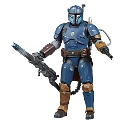 Image of Star Wars The Black Series Heavy Infantry Mandalorian Toy 15 cm Scale Collectible Deluxe Action Figure, Kids Ages 4 and Up