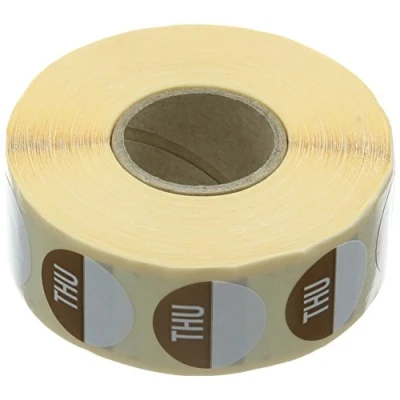 Image of Genware NEV C305 Day Dots, 19 mm, Thursday Removable (Pack of 1000)