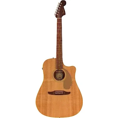 Image of Fender Redondo Player Acoustic Guitar, Walnut Fingerboard, Gold Pickguard, Natural