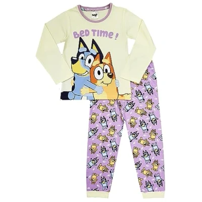 Image of Girls Bluey Pyjamas Bedtime Character Nightwear (Bluey Bedtime, 2 3 Years)