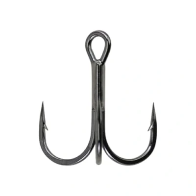 Image of Berkley FUSION19 Treble 1X Hooks, Size 6 Hook, Black Nickel,Per 8