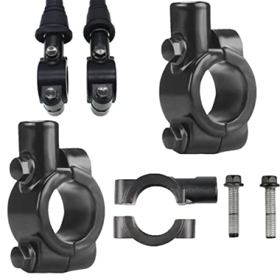 Image of 2 Pieces10mm Handlebar Mirror Mount Clamps Universal Bracket M10 Motorcycle Holder for Motorbike Bicycle Dirt Bike ATV