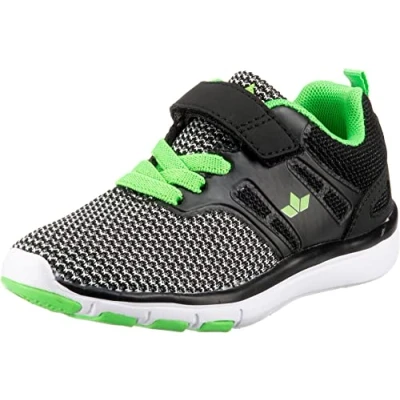 Image of Lico Bongo VS Low Top Sneakers, Grey (Grau/Schwarz/Lemon Grau/Schwarz/Lemon), 2.5 UK