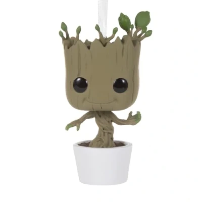 Image of Hallmark Guardians of the Galaxy Baby Groot Funko Pop, Hanging Ornament, Marvel Tree Decoration, Resin Christmas Gifts for