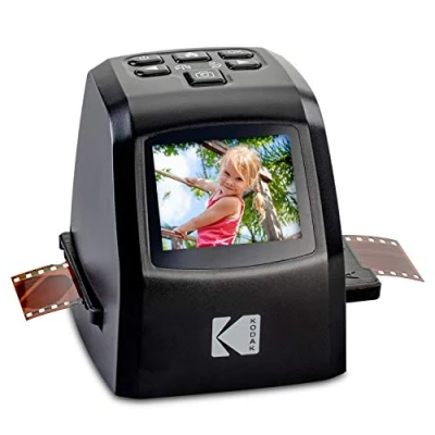 Image of KODAK RODFD20 Mini Digital Film &amp; Slide Scanner Converts 35mm, 126, 110, Super 8 8mm Negatives Slides to 22 Megapixel JPEG Images Includes 2.4 LCD Screen Easy Load Adapters