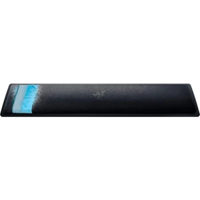Image of Razer Ergonomic Wrist Rest Pro Cooling Gel Keyboard (Cooling Infused Cushion, Anti Slip Rubber Feet, Compatible With All Full Sized Keyboards) Black