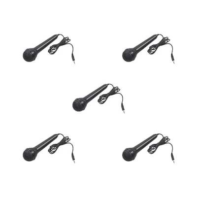 Image of 5 set of Microphone 3.5mm Jack Handheld Mic for Electronic Piano Karaoke Smartphone