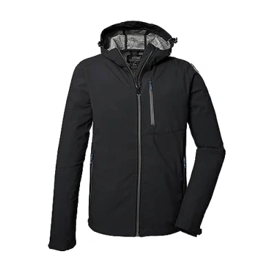 Image of Killtec Men&#039;s Kos 259 Mn Sftshll Softshell Jacket/Outdoor Jacket with Hood