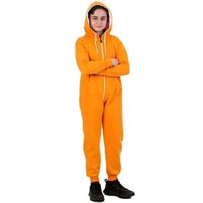 Image of Trendy Toggs Kids Orange Zip Up Onesie 11 12