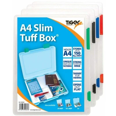 Image of Tiger Tuff Box Polypropylene A4 Slim