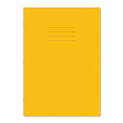 Image of Hamelin A4 Exercise Book Stapled, Ruled with Margin/Plain Alt, 80 Page, Yellow, 50 Pack