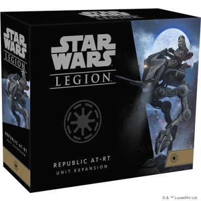 Image of Atomic Mass Games Star Wars Legion: Galactic Republic Expansions: AT RT Unit Expansion Miniatures Game Ages 14+ 2 Players 90 Minutes Playing Time
