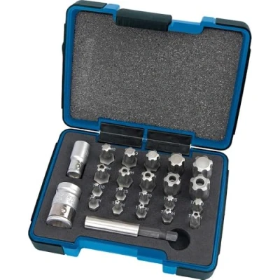 Image of Draper TX STAR� 1/4, Plus Bit Set, 3/8&quot; Sq. Dr. (23 Piece)