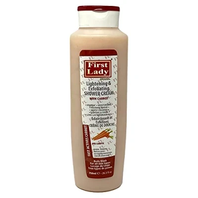 Image of First Lady Carrot Skin Lightening &amp; Exfoliating Shower Cream 750ml