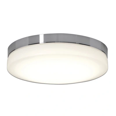 Image of Paris Dimmable LED CCT Flush Ceiling Light Chrome 2700 6000K Remote Control
