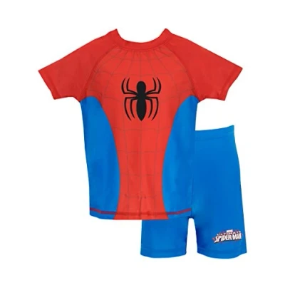 Image of Spiderman Boys Spider Man Two Piece Swimsuit 98, Multicoloured, 2 3 Years