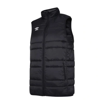 Image of Umbro Mens Club Essential Gilet (L) (Black/White)