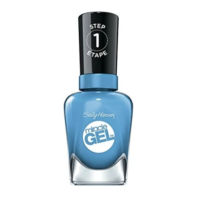 Image of Sally Hansen Miracle gel Nail Polish At home manicure, Rhythm and Blue, Blue Shades 14.7ml