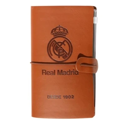 Image of Grupo Erik Real Madrid Travel Journal PU Leather Notebook, Diary Journal, Accessoriesl, Gifts, Gift Cool Football Gifts