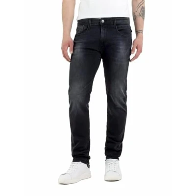 Image of Replay Anbass Slim fit jeans, Men&#039;s, Size: 28x30, Dark grey