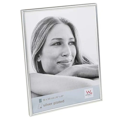 Image of walther Design Picture Frame Matt Silver 15 x 20 cm Chloe Portrait WD520T