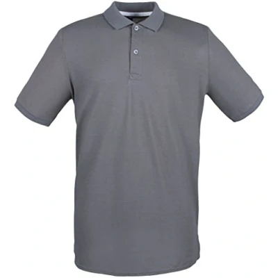 Image of Henbury Modern Fit Polo Shirt. 25 Colours XS 5XL (Medium 38/40&quot;, Steel Grey)