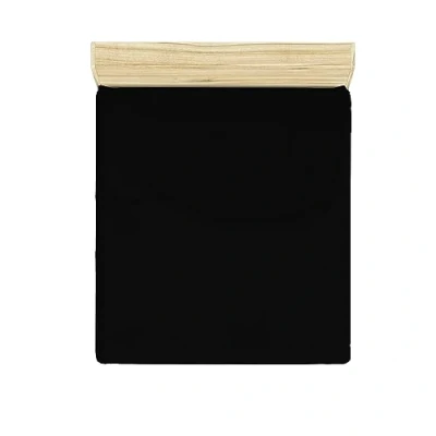 Image of Fitted Sheet 180 x 200 cm Black
