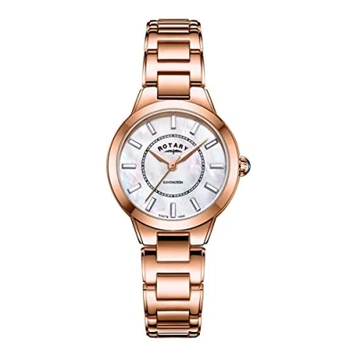 Image of Rotary Ladies Rose Gold Bracelet LB05379/41