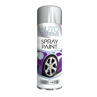 Image of YSAMAX All Purpose Auto Extreme Spray Paint, Boast a Stunning Appearance, Long Lasting Durability, Effortless Excellence, Silver Wheel, 250 ML (1PCS)