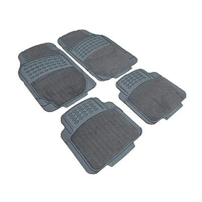 Image of Xtremeauto Grey Rubber and Carpet Non Slip Car Floor Mats Volkswagen