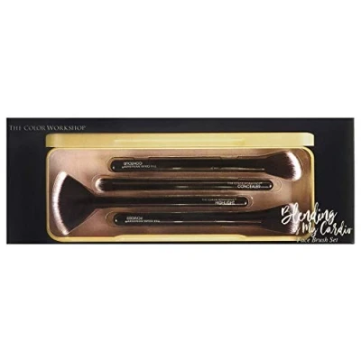 Image of Essentials Blending is My Cardio Face Brush Set Palette with a Selection of Professional Makeup Brushes to Always Keep in Your Bag Gift for Girls, Teenagers and Women