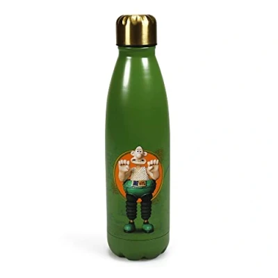 Image of Aardman Water Bottles Wallace &amp; Gromit &#039;Gromit&#039; Metal Bottle 500ml