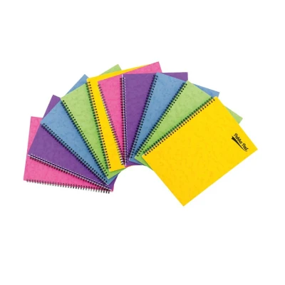 Image of Pukka Pad, Pastel Pressboard A4 Pad 10 Pack of Side Bound Wire Binding Notebooks with 120 Pages 80GSM Paper, Cover, and Elasticated Closure Assorted Colours