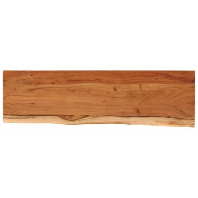 Image of vidaXL Table Top 140x40x3.8 cm Rectangular Solid Wood Acacia Live Edge