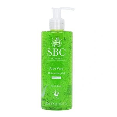 Image of SBC Skincare Aloe Vera Moisturising Gel 300ml, Family Friendly Aftersun For Face and Body, Light Moisturiser Dry or Sensitive Skin