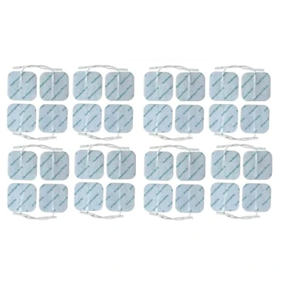 Image of TENS Electrode Pads 5 x cm, Pack of 32 Compatible with TPN Lloyds Tenscare Neurotrac Auvon Machines, Adhesive Electrodes