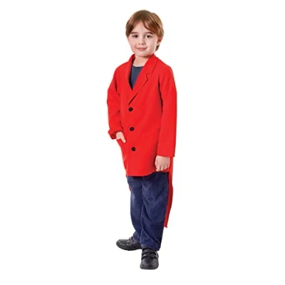 Image of Bristol Novelty CC466 Tailcoat Costume For Kids Red, boys, Age 8 10 years old