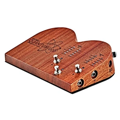 Image of Ortega Guitars Digital Stomp Box Effect Pedal and Looper 16 Drum &amp; Percussion Samples Power Supply Included Mahogany Wood, Natural (QUANTUMloop)