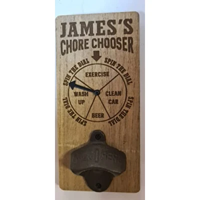 Image of H&amp;H Personalised Chore Chooser Bottle Opener James