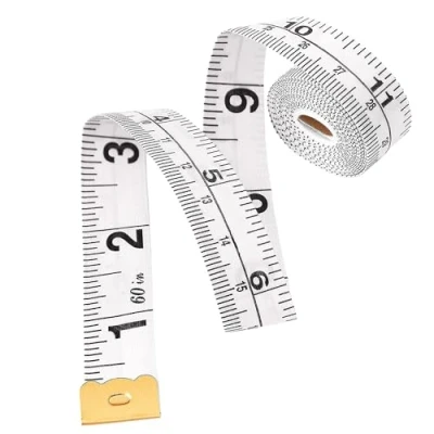 Image of Glamified Double Sided Measuring Tape Random Colour Measure For Body Measurements Tailors Sewing Clothing 60 Inch and 150 cm