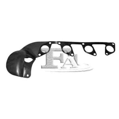 Image of MN980336 Exhaust Manifold Gasket ELRING 733.350 with heat shield VOLKSWAGEN: Golf 5, Passat B6 Variant, Saloon, AUDI: A3 Sportback