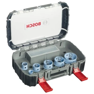 Image of Bosch Professional 9 pcs. Hole Saw Special for Sheet Metal Set (for plumbing, Ø 22 64 mm, Accessory Drill)